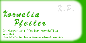 kornelia pfeiler business card